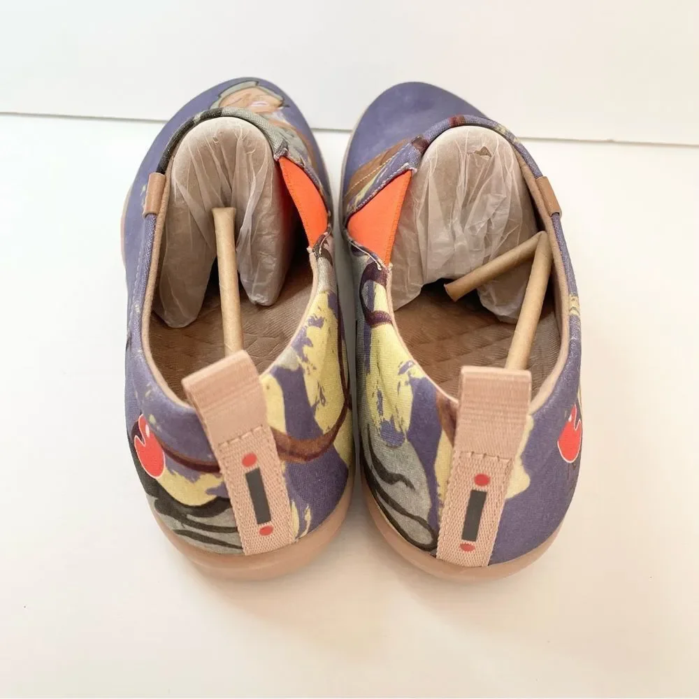 Size 9 NWT UIN Slip On Shoes Canvas Comfortable Lightweight The Singer - Picture 3 of 9